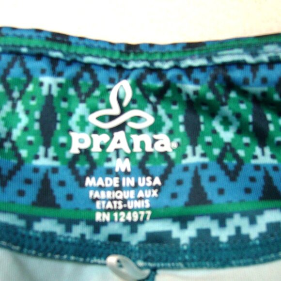 prAna Roxanne Printed Cropped Tights Sz M - Picture 4 of 4